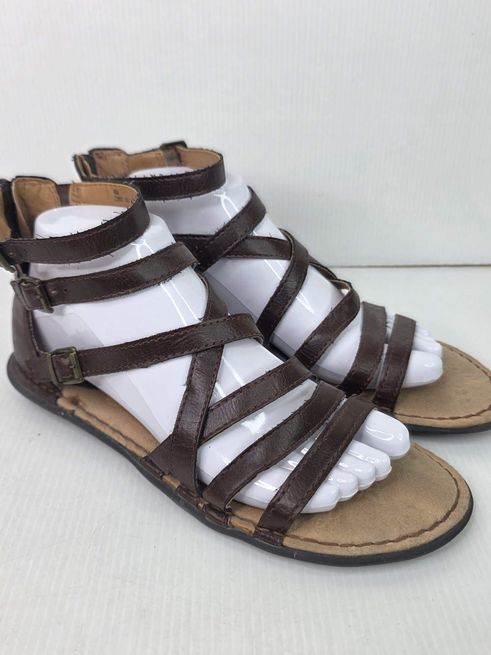 b.o.c. Dark Brown Strappy Gladiator Sandals